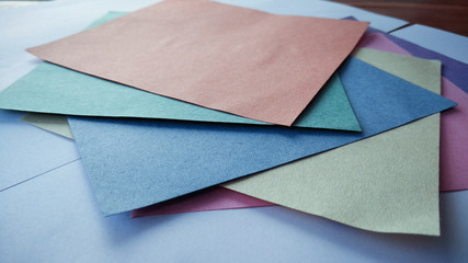 colorful Paper art  and craft background in craft style