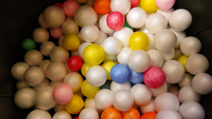 art and craft background with Colorful bubbles