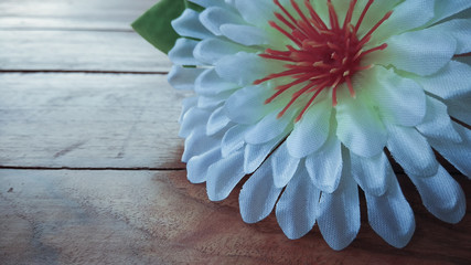 Closeup Artificial gerbera flower background