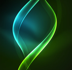 Obraz premium Glowing geometric shapes