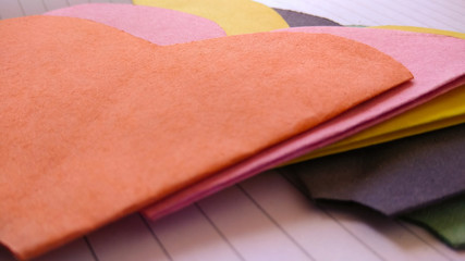 art and craft paper flower and colorful texture and background