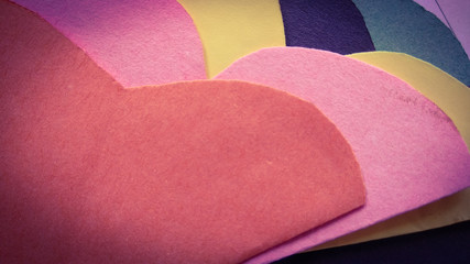 art and craft paper flower and colorful texture and background