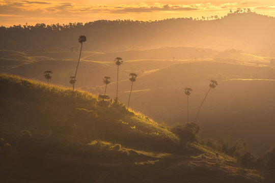 Landscape Kong Neam Temple View at Khao Kho, Phetchabun of Thailand