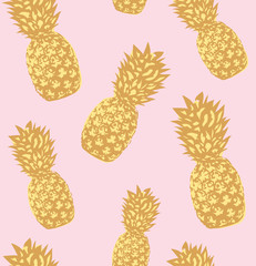 Trendy Pineapple Pattern. Endless.