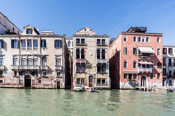 Various views of the tourist city of Venice, Italy
