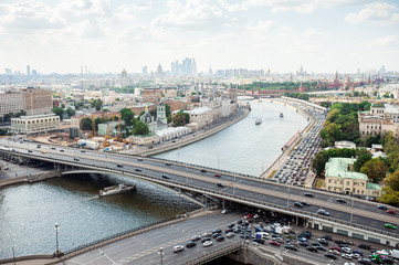 view of the embankment of the Moscow