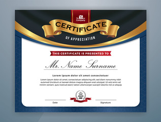 Multipurpose Modern Professional Certificate Template Design for Print. Vector illustration