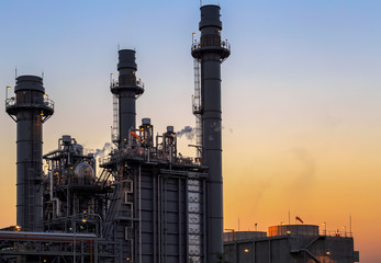 Gas turbine electrical power plant at dust
