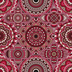 Patchwork pattern. Vintage decorative elements. Hand drawn background. Islam, Arabic, Indian, ottoman motifs. Perfect for printing on fabric or paper.