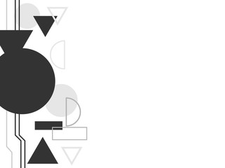 minimal geometric design background vector