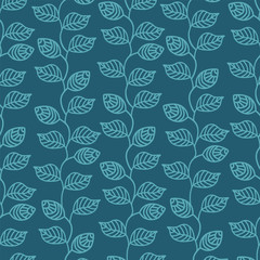 Leaves Pattern. Endless Background