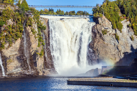 Fototapeta Powerful waterfall Montmorency