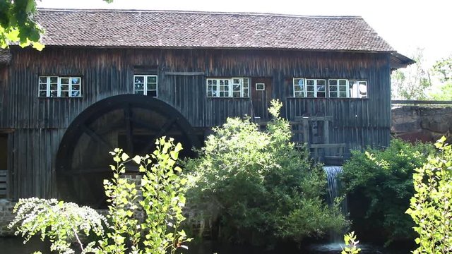 Restaurierte Getreidem&uuml;hle, Freilichtmuseum Ungerheim Elsass
