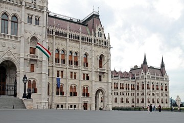Naklejka premium Parliament of Hungary in Budapest capital 