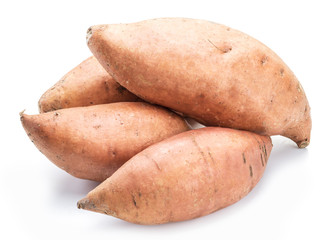 Sweet potato. Isolated on a white background.