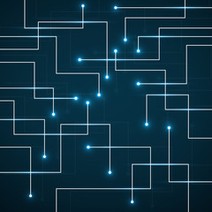 Abstract technology background, circuit board. Vector illustration, eps 10