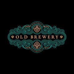 Vintage label template