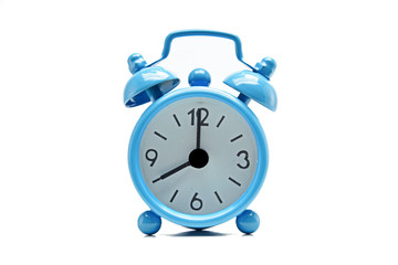 The blue alarm clock