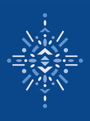 Colourful Ornament in flat look. Decorative Element.