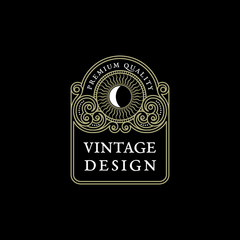 Vintage label template