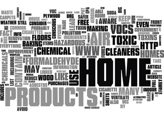 ARE HOMES TOXIC TEXT WORD CLOUD CONCEPT