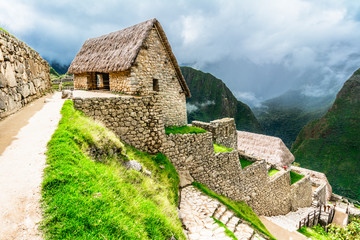 Guardhouses in Machu Picchu, Sacred Valley, Peru