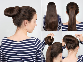 hairstyle bun tutorial