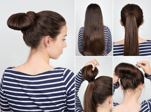 hairstyle bun tutorial
