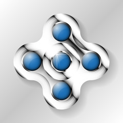 Fidget hand spinner. Vector illustration EPS10