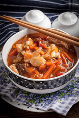 Chinese chicken with vegetables.