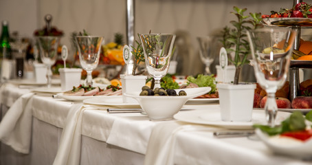 The table decorations