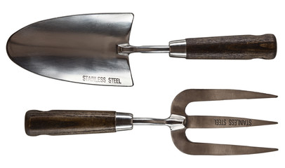 fork and spade for gardening