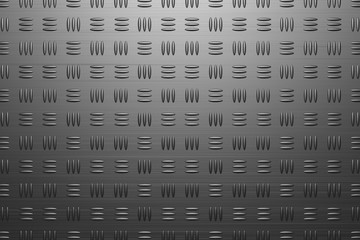 Abstract background of steel plate. 3D rendering.