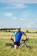 men on a bicycle