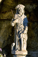 Estatua en piedra de Santiago