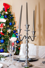 Candelabro con velas