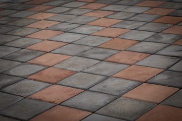 Brick floor texture background