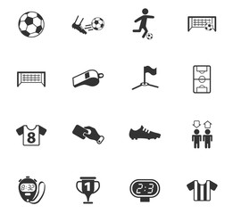 Obraz premium football icon set