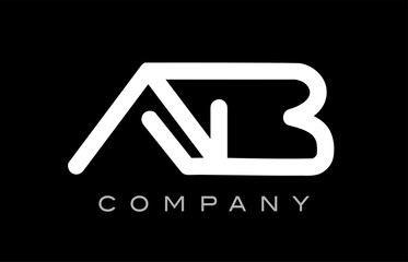 Letter AB A B alphabet logo icon template vector design