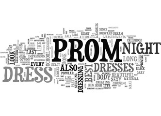 BEST PROM DRESS TEXT WORD CLOUD CONCEPT © Bualong