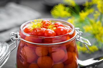 Marinated tomatoes