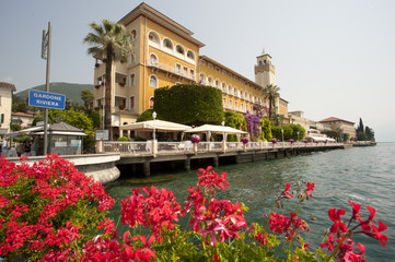 Gardone riviera on Garda lake in Italy.