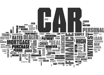 WHAT CAR FINANCE DEAL SHOULD YOU CHOOSE TEXT WORD CLOUD CONCEPT © Bualong