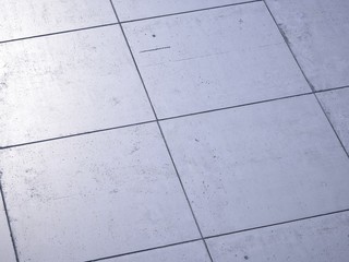 Concrete tiles floor