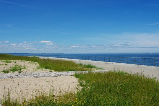 Fototapeta Baltic Sea, beach near Gdansk
