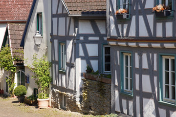 Fachwerkhäuser am Zuckerberg in Idstein, Hessen