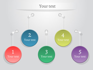 Abstract infographic template. Vector illustration.