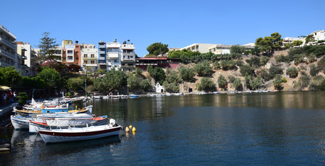 Fototapeta na wymiar Port of Agios Nikolaos