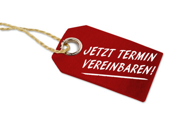 Holzanhänger mit Jetzt Termin vereinbaren