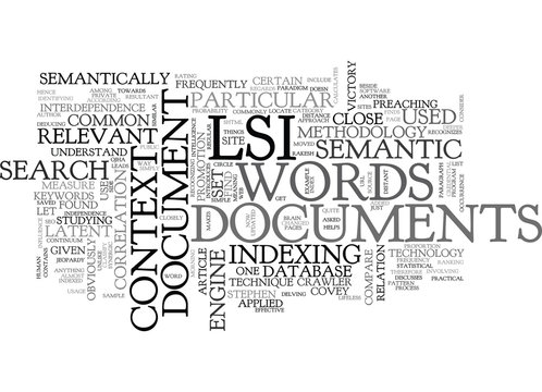 WHAT IS LSI TEXT WORD CLOUD CONCEPT